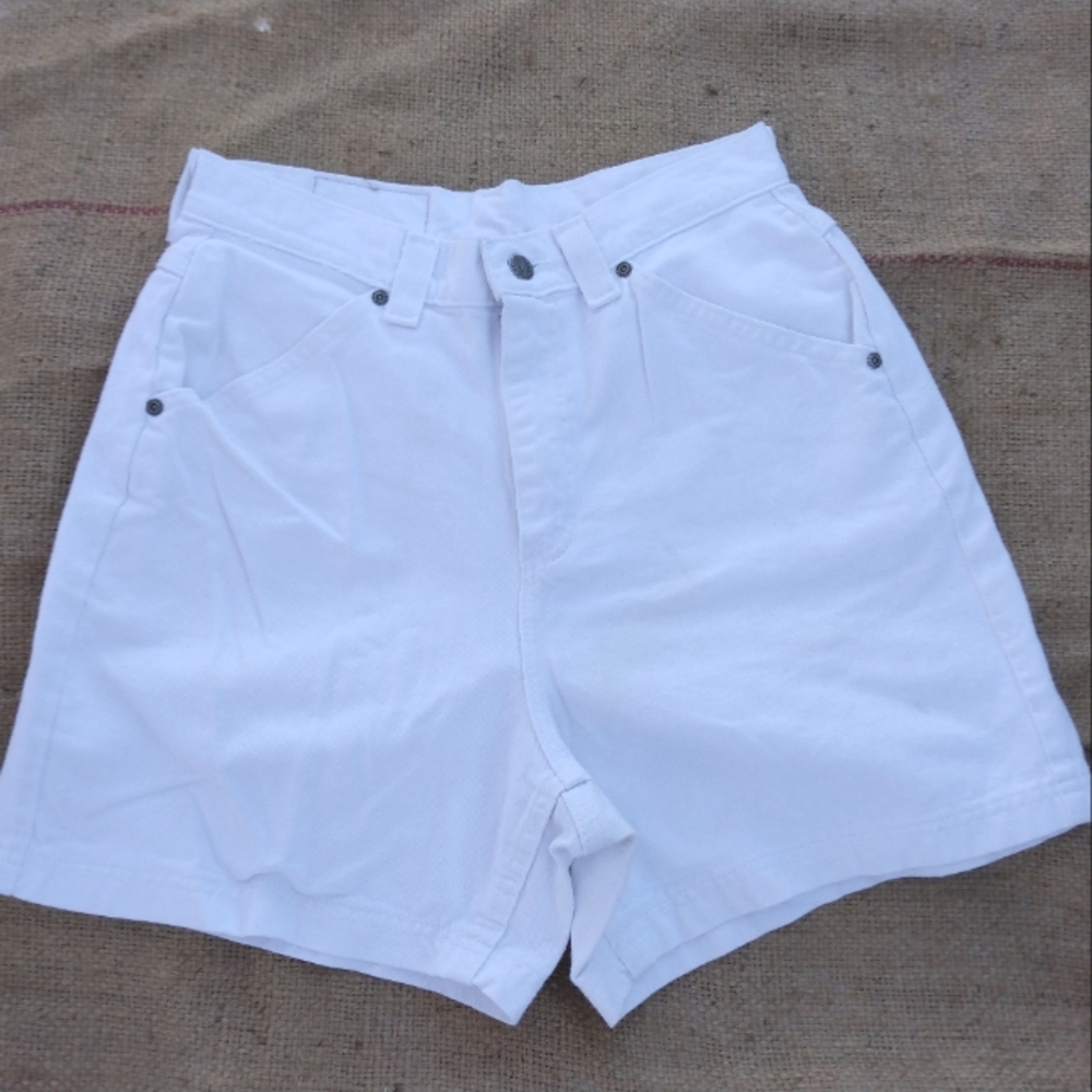 Vintage White Lee Denim Shorts